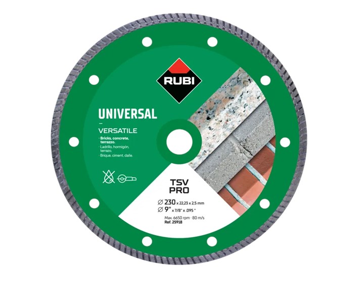 PLOČA REZNA DIJAMANT SUHO TSV 230x2,5 mm PRO RUBI