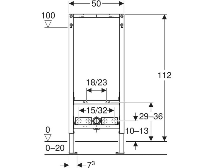 ELEMENT ZA BIDE DUOFIX BASIC GEBERIT 111.534.00.1