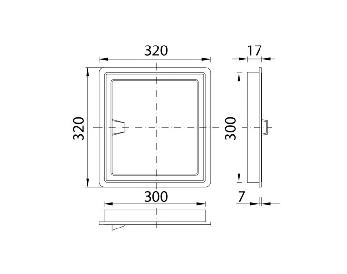 VRATA ZA KADU 300x300 mm