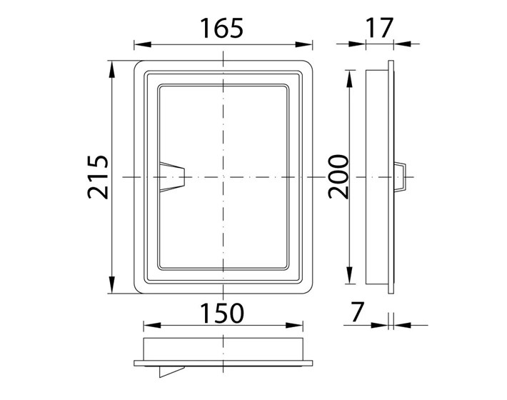 VRATA ZA KADU 150x200 mm