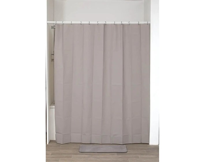 ZAVJESA ZA KUPAONICU 180x200 SIVO SMEĐA