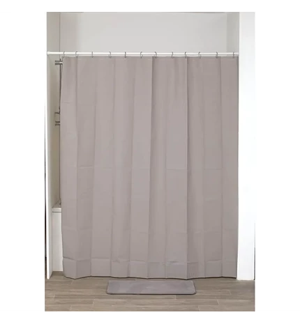 ZAVJESA ZA KUPAONICU 180x200 SIVO SMEĐA