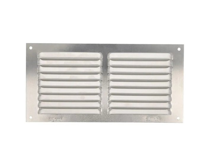 ZRAČNIK M3 100x200mm ALU SREBRNI