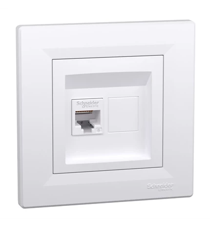 UTIČNICA KOMPJ. RJ45 CAT6 UTP BIJELA ASFORA