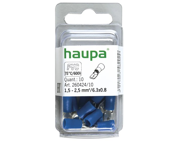 STOPICA IZOLIRANA KOMPLET 1,5-2,5/6,3x0,8 FASTON M