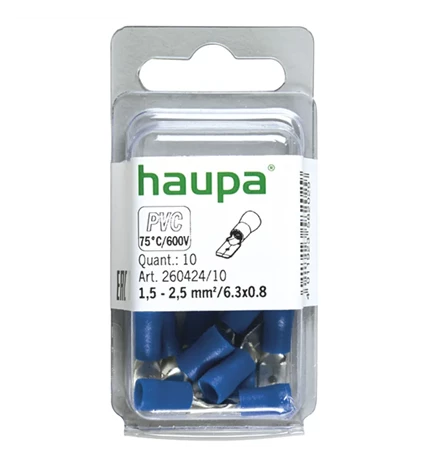STOPICA IZOLIRANA KOMPLET 1,5-2,5/6,3x0,8 FASTON M