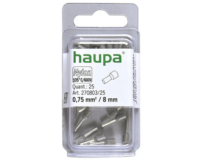 TULJAK IZOLIRANI 0,75/8 SIVI pak.25/1