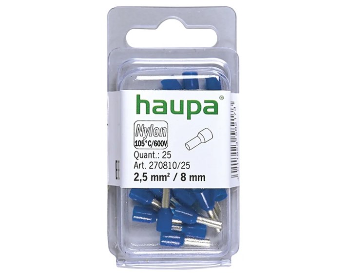 TULJAK IZOLIRANI 2,5/8 PLAVI pak.25/1