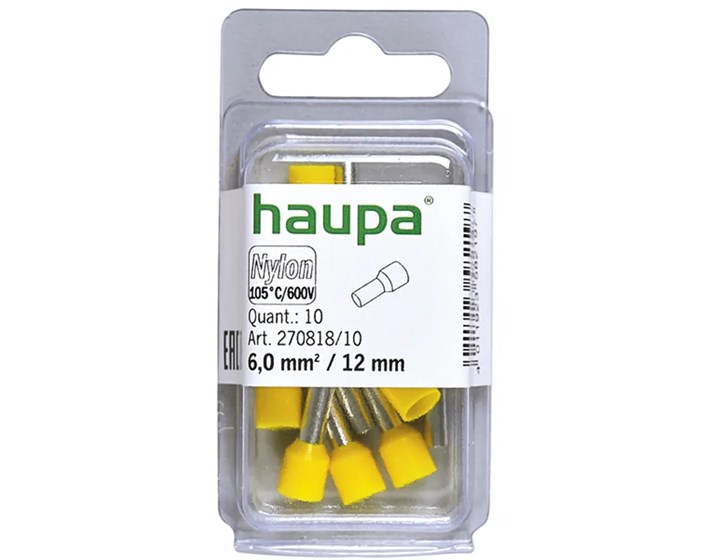 TULJAK IZOLIRANI 6/12 ŽUTI pak.10/1