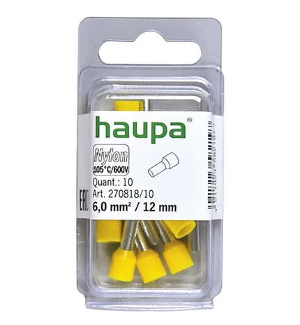 TULJAK IZOLIRANI 6/12 ŽUTI pak.10/1