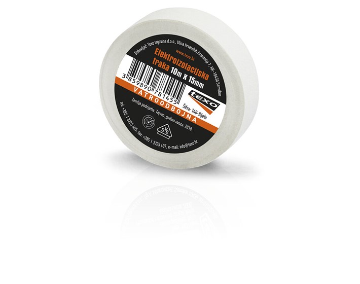 VRPCA IZOLIR 10mx15mm TEXO-BIJELA