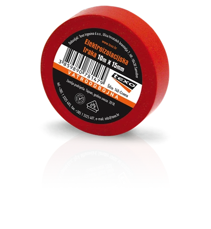 VRPCA IZOLIR 10mx15mm TEXO-CRVENA