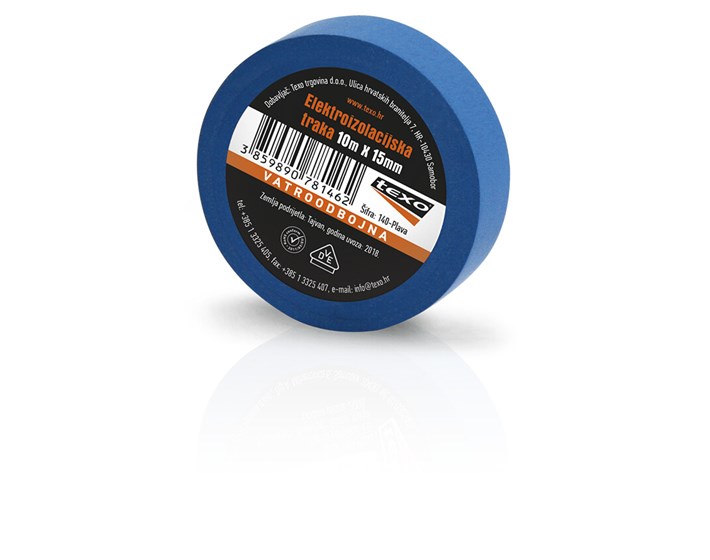 VRPCA IZOLIR 10mx15mm TEXO-PLAVA