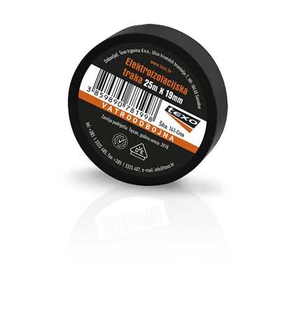 VRPCA IZOLIR 25mx19mm TEXO-CRNA
