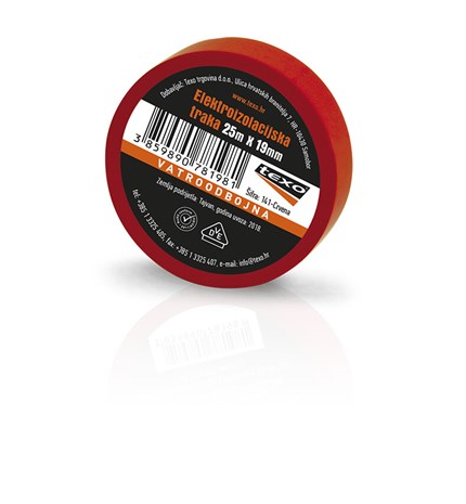 VRPCA IZOLIR 25mx19mm TEXO-CRVENA