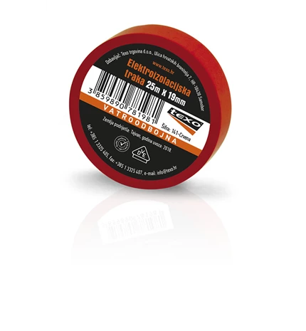 VRPCA IZOLIR 25mx19mm TEXO-CRVENA