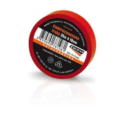 VRPCA IZOLIR 25mx19mm TEXO-CRVENA