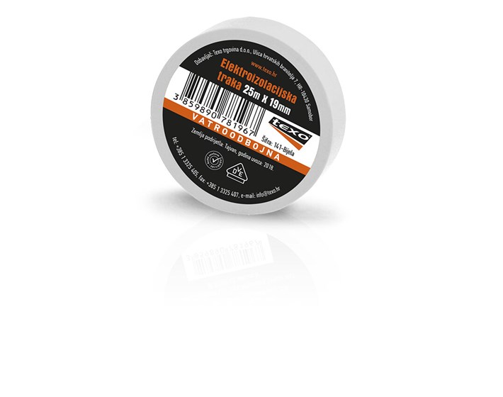 VRPCA IZOLIR 25mx19mm TEXO-BIJELA