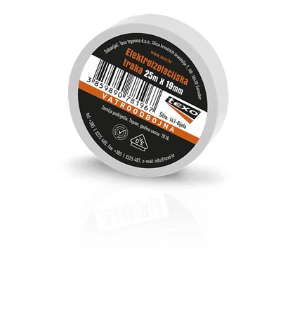 VRPCA IZOLIR 25mx19mm TEXO-BIJELA