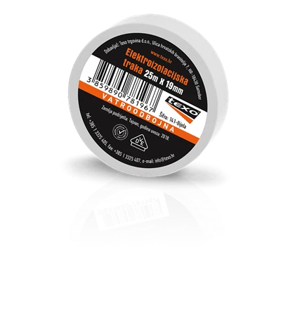 VRPCA IZOLIR 25mx19mm TEXO-BIJELA