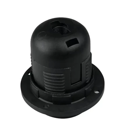 GRLO E-27 ZA LUSTER S NAVOJEM CRNO