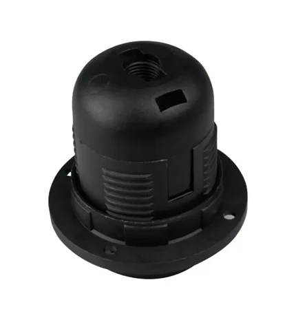 GRLO E-27 ZA LUSTER S NAVOJEM CRNO