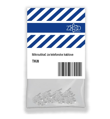 KONEKTOR TELEFONSKI, BLISTER PAKIRANJE 8 KOMADA