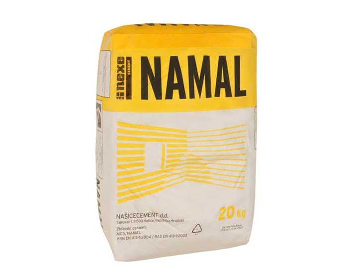 NAMAL ZIDARSKI MC 5 NAŠICECEMENT 20 KG UVREĆANI