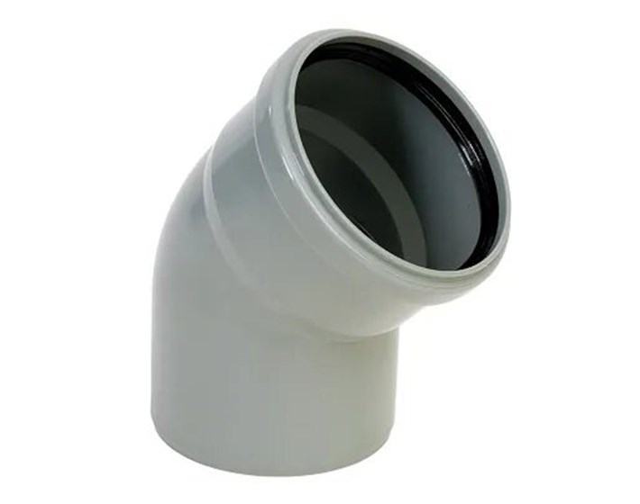 KOLJENO KANALIZACIJSKO PVC 125/45