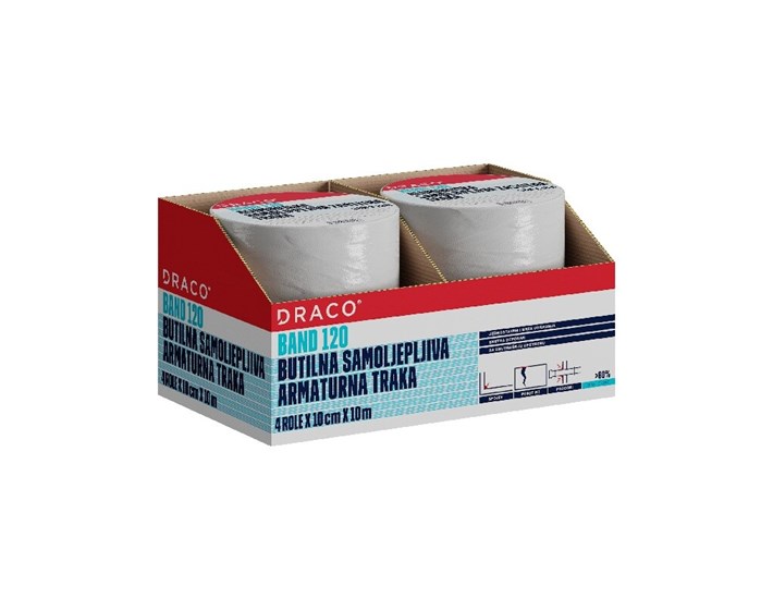 TRAKA  ZA HIDROIZOLACIJU SAMOLJEPLJIVA DRACO 120 10cm/25m